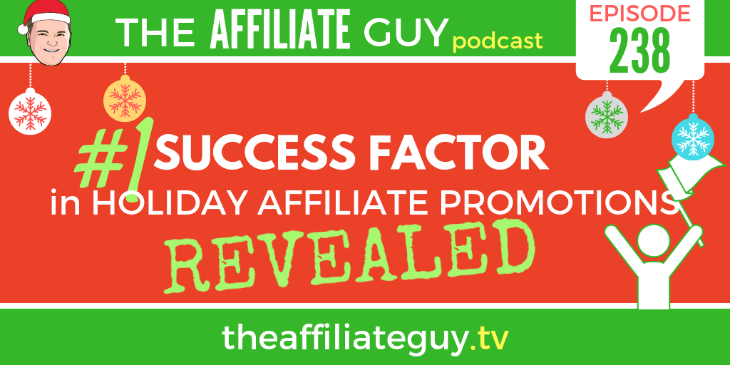 Podcast episode about holiday affiliate promotions