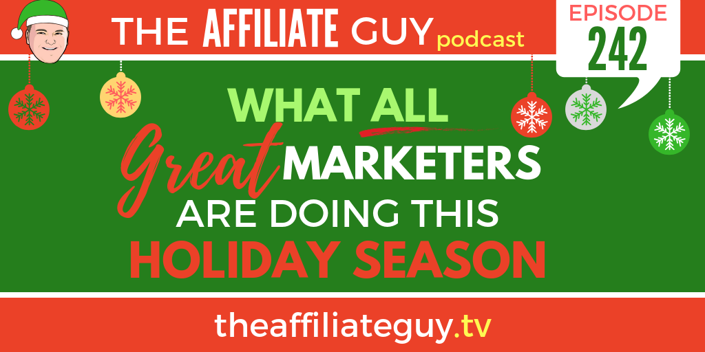 Podcast episode about holiday affiliate promotions